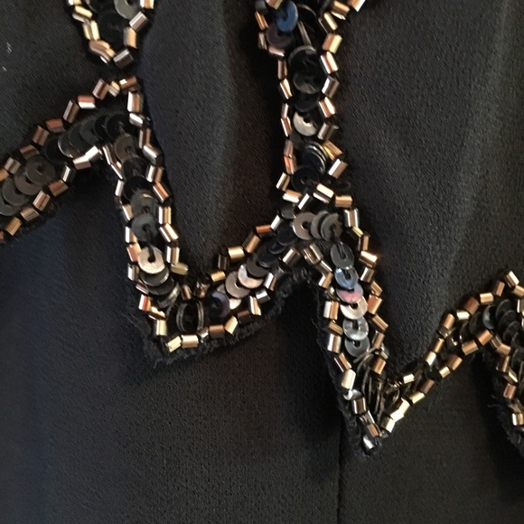 Gorgeous navy sequined long gown NWT - Picture 6 of 7